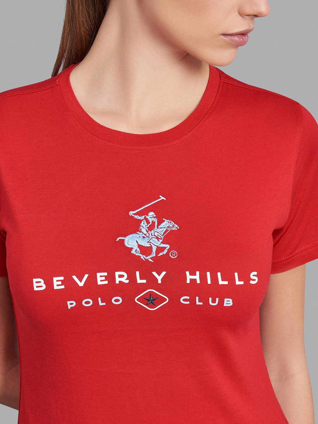 Beverly Hills Polo Club UK-POLO CLUB T-SHIRT AA RED