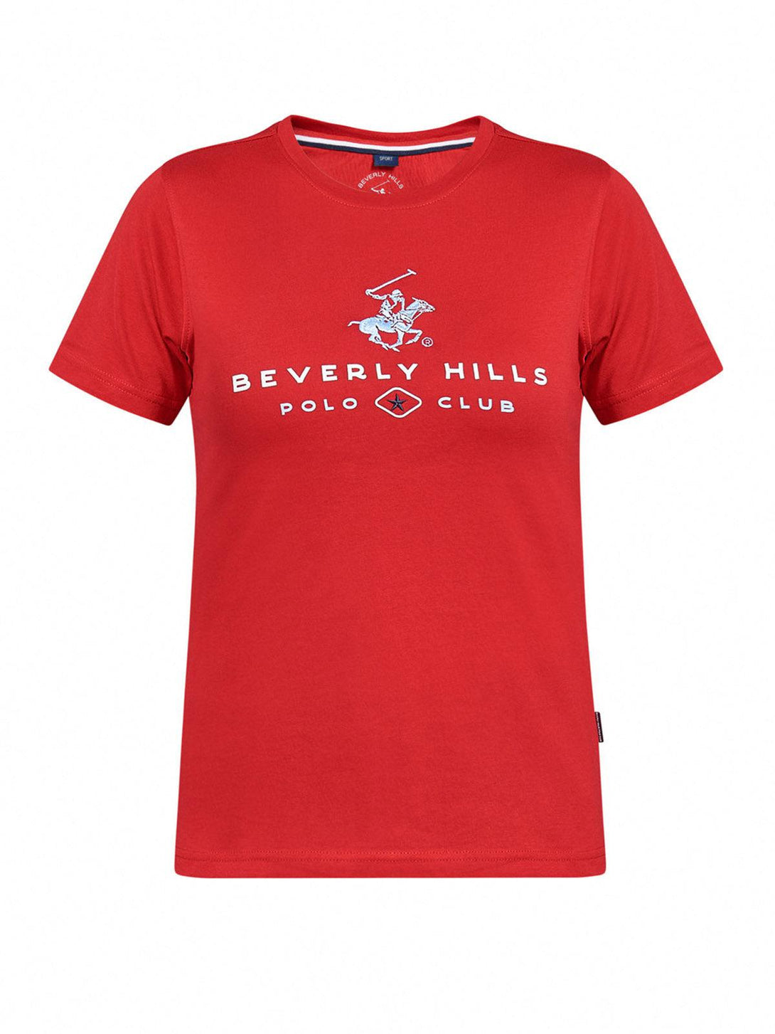 Beverly Hills Polo Club UK-POLO CLUB T-SHIRT AA RED