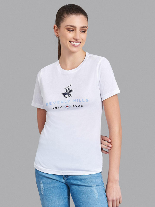 Beverly Hills Polo Club UK-POLO CLUB T-SHIRT WHITE