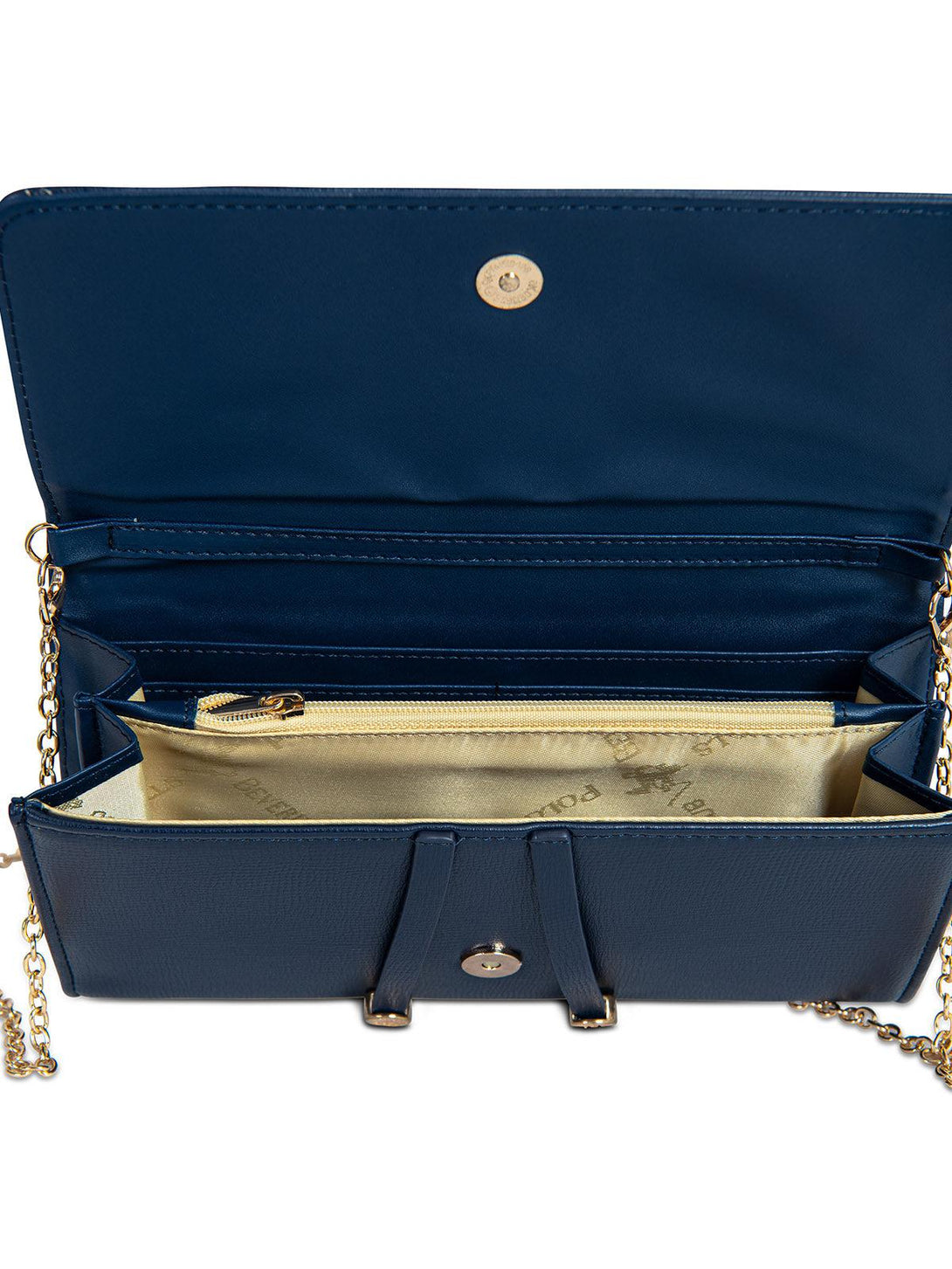 Beverly Hills Polo Club UK-POLO PONY CHAIN WALLET NAVY