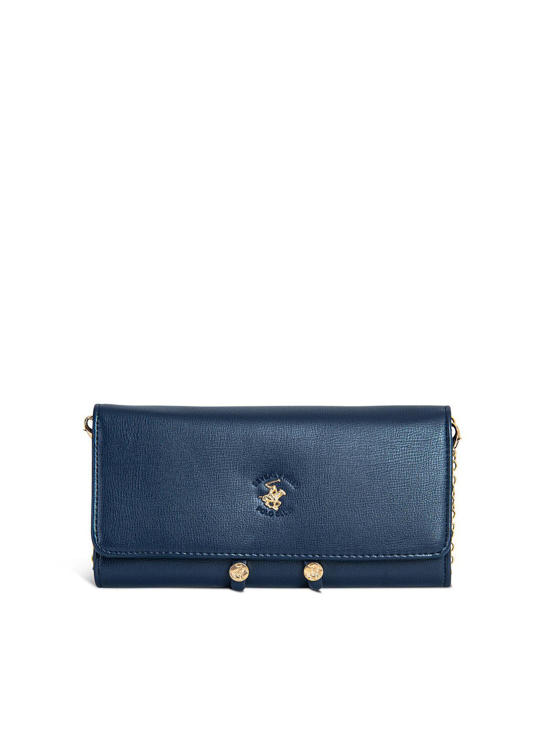 Beverly Hills Polo Club UK-POLO PONY CHAIN WALLET NAVY