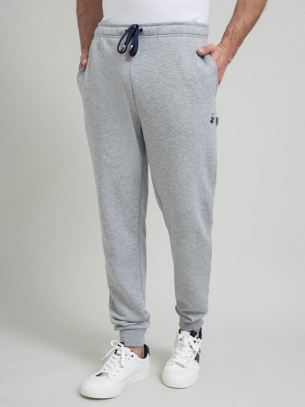 POLO PONY CONTRAST JOGGERS GREY MELANGE – BEVERLY HILLS POLO CLUB