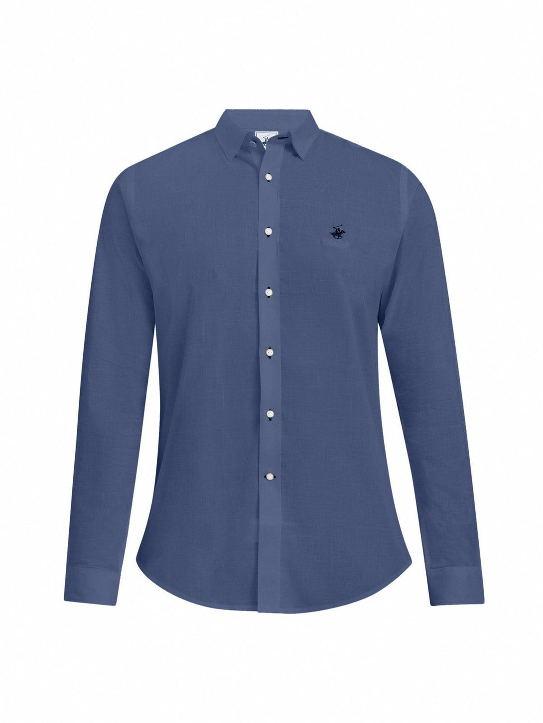 Beverly Hills Polo Club UK-POLO PONY FORMAL SHIRT NAVY