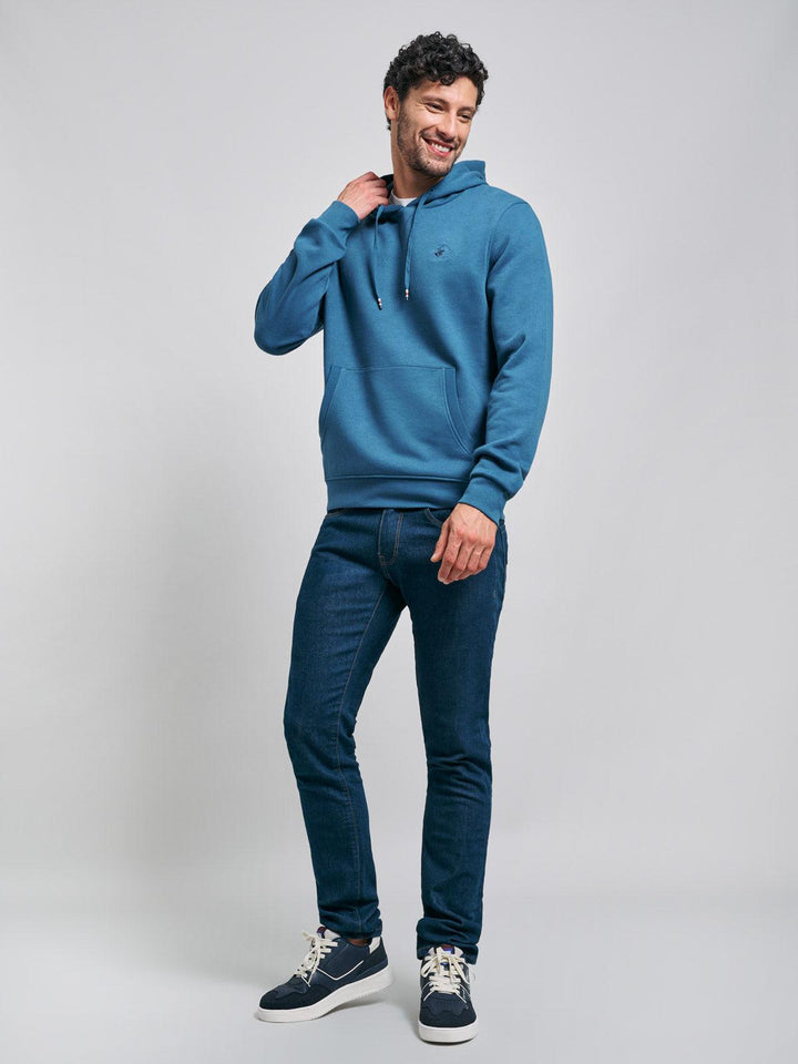 Beverly Hills Polo Club UK-POLO PONY HOODIE MARINE BLUE