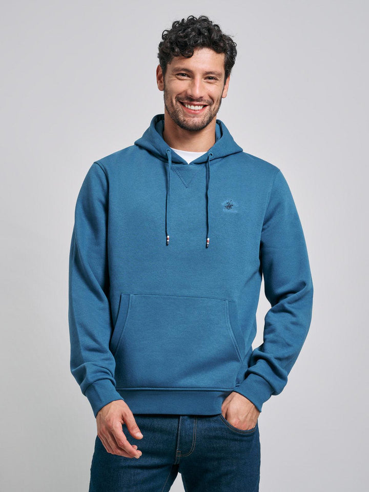Beverly Hills Polo Club UK-POLO PONY HOODIE MARINE BLUE