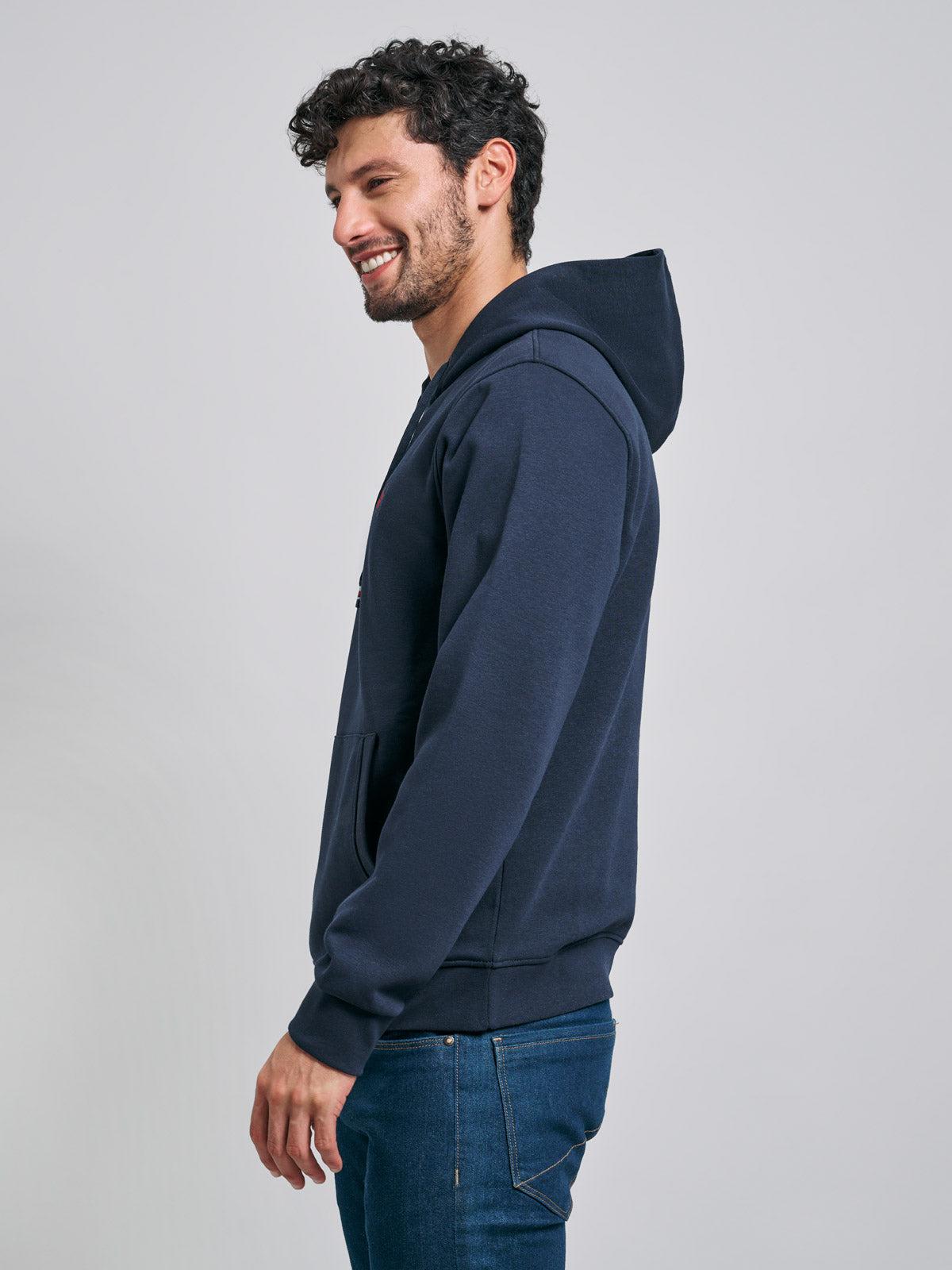 POLO PONY HOODIE NAVY BEVERLY HILLS POLO CLUB