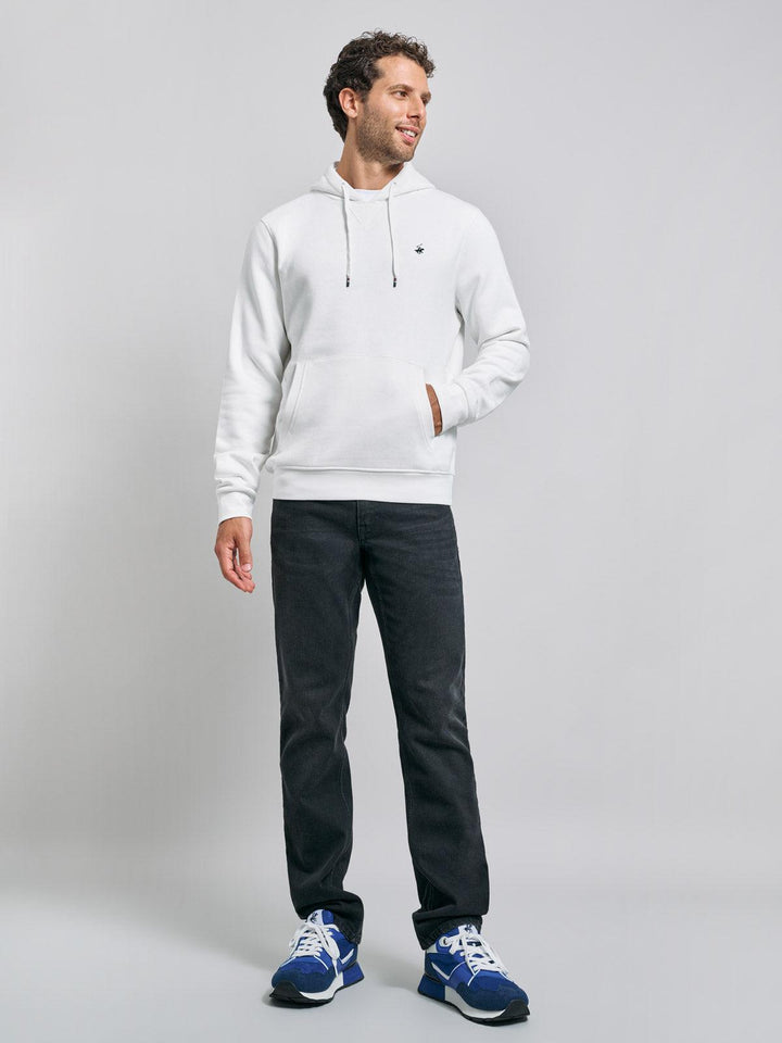 Beverly Hills Polo Club UK-POLO PONY HOODIE WINTER WHITE