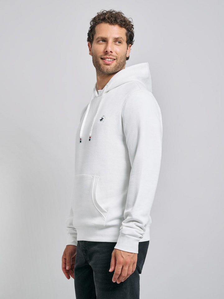 Beverly Hills Polo Club UK-POLO PONY HOODIE WINTER WHITE