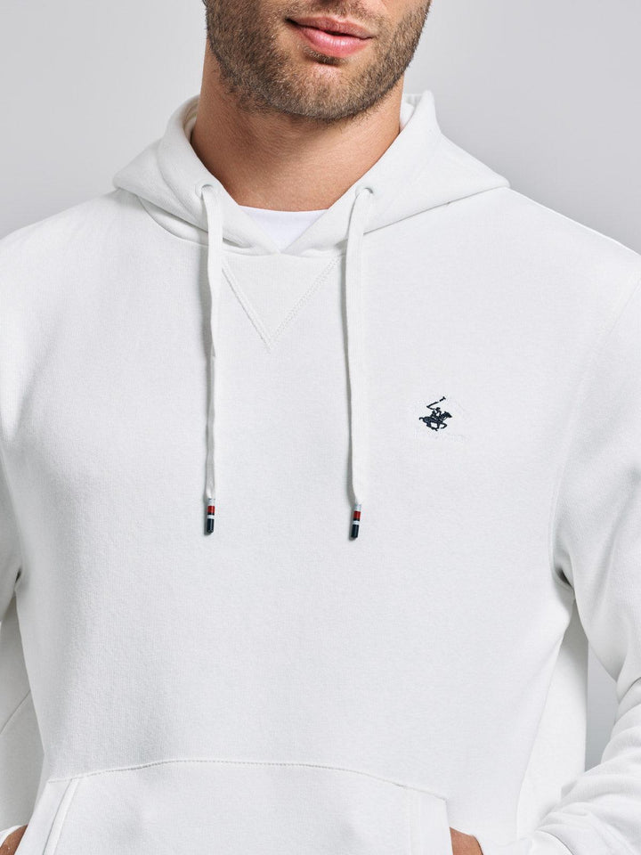 Beverly Hills Polo Club UK-POLO PONY HOODIE WINTER WHITE