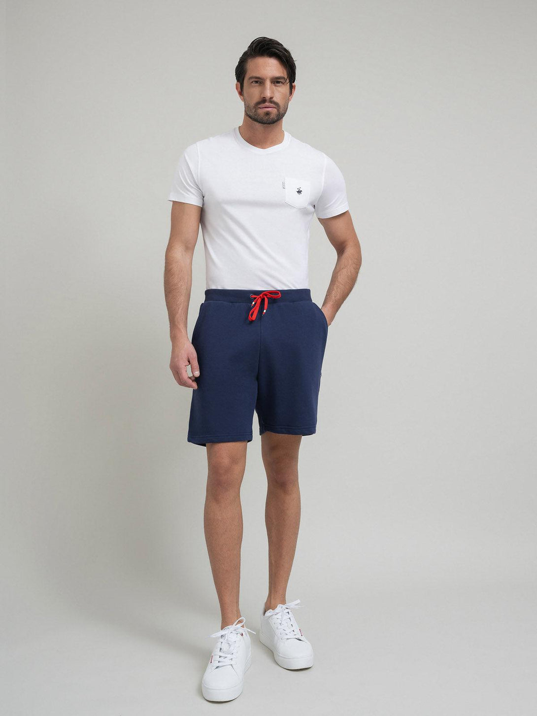 Beverly Hills Polo Club UK-POLO PONY JOGGING SHORTS BLUE