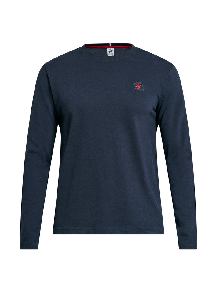 Beverly Hills Polo Club UK-POLO PONY LS T-SHIRT NAVY