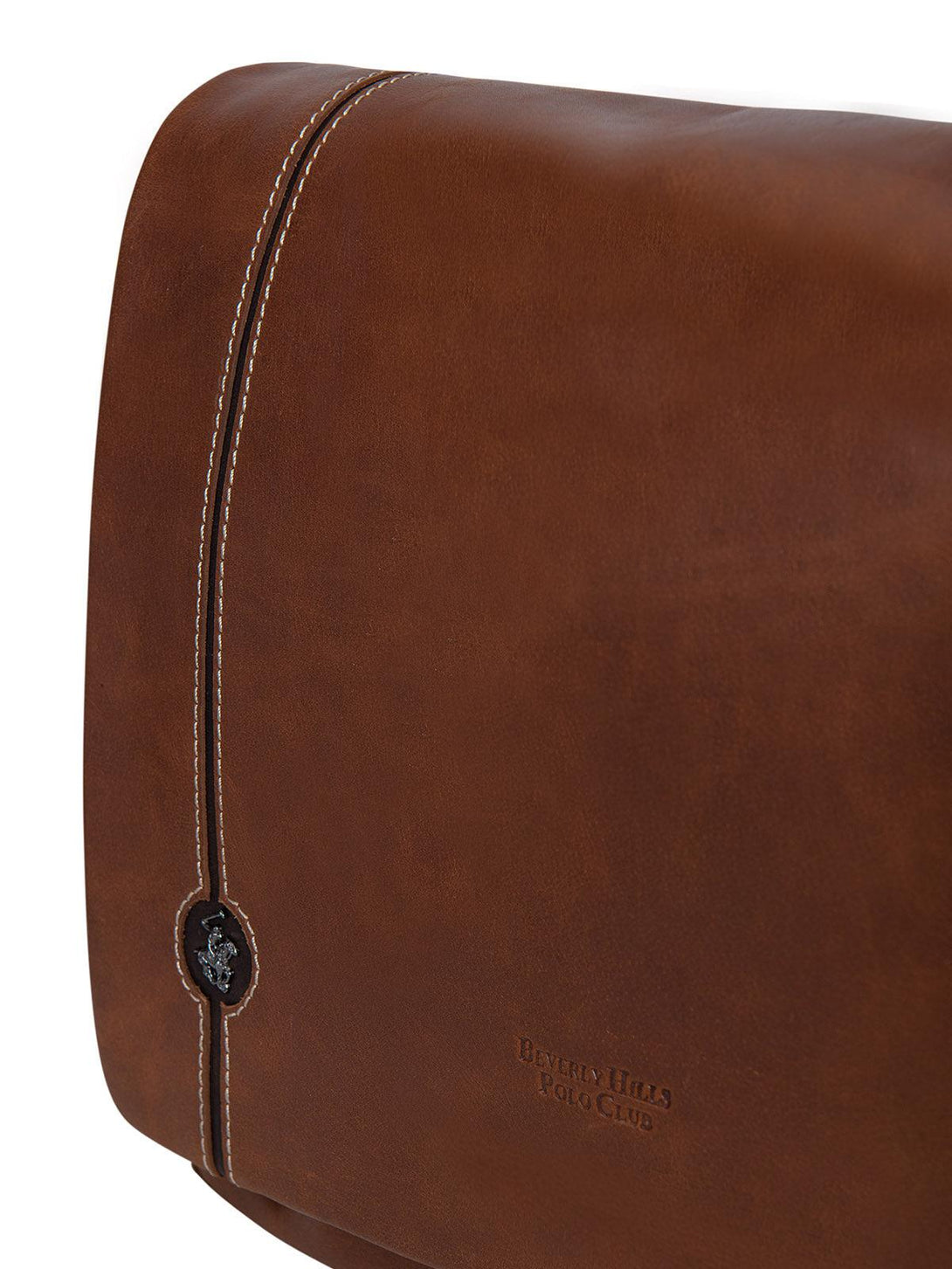 Beverly Hills Polo Club UK-POLO PONY MESSENGER BAG BROWN