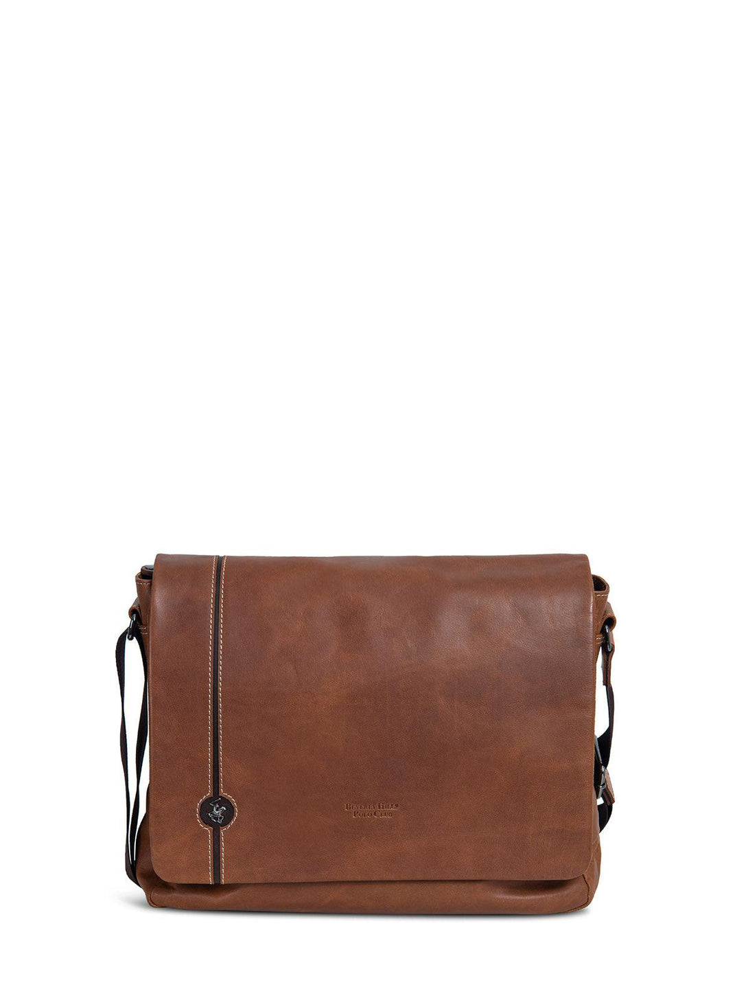 Beverly Hills Polo Club UK-POLO PONY MESSENGER BAG BROWN