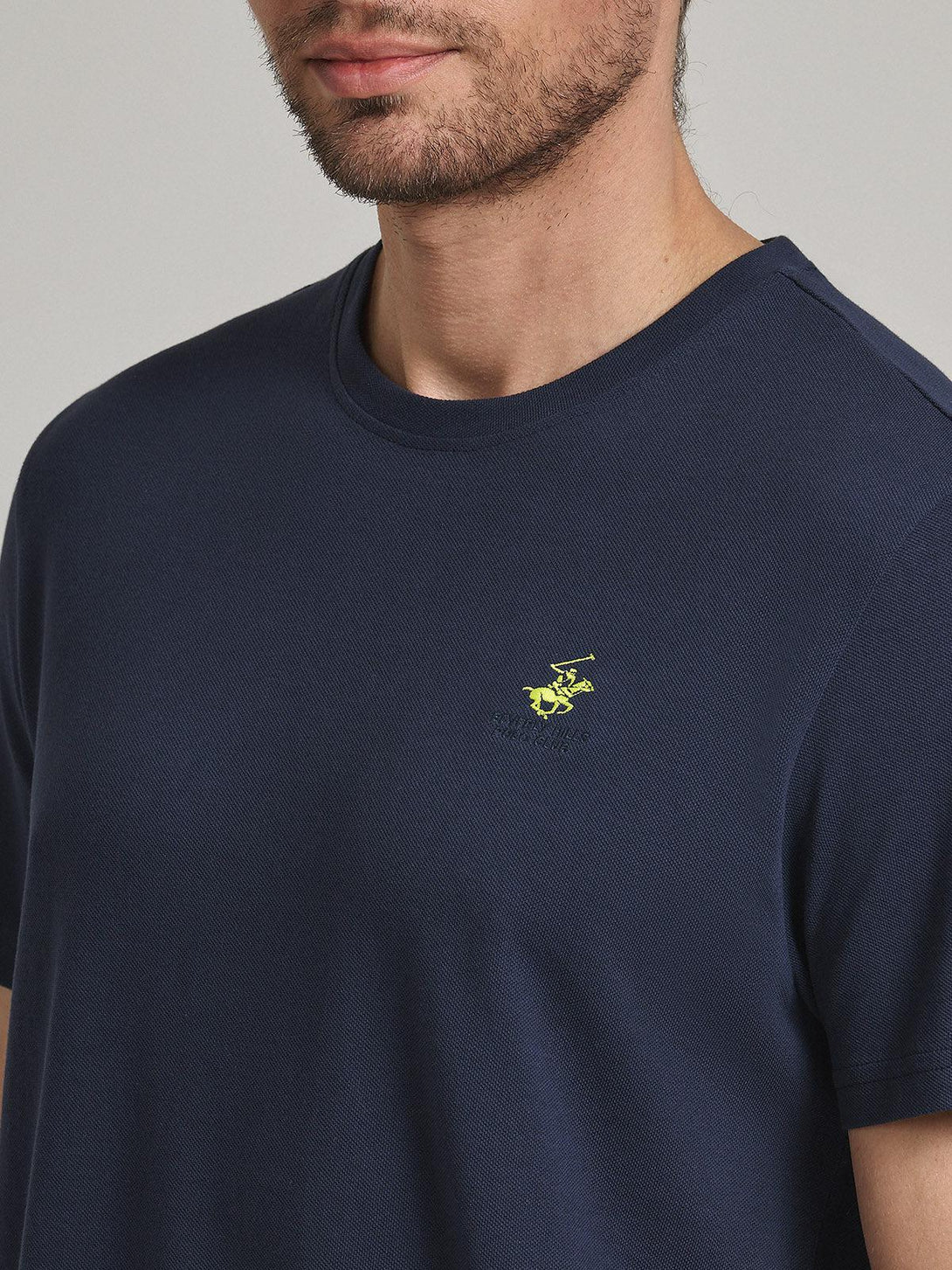 Beverly Hills Polo Club UK-POLO PONY PIQUE T-SHIRT NAVY