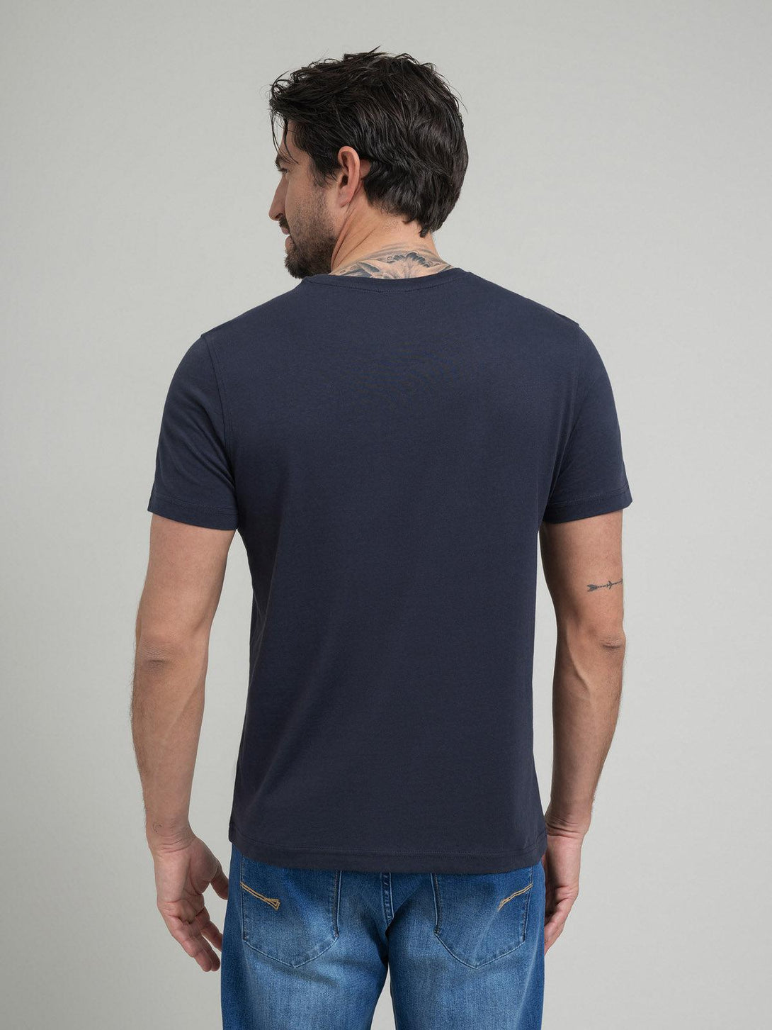 Beverly Hills Polo Club UK-POLO PONY POCKET T-SHIRT NAVY