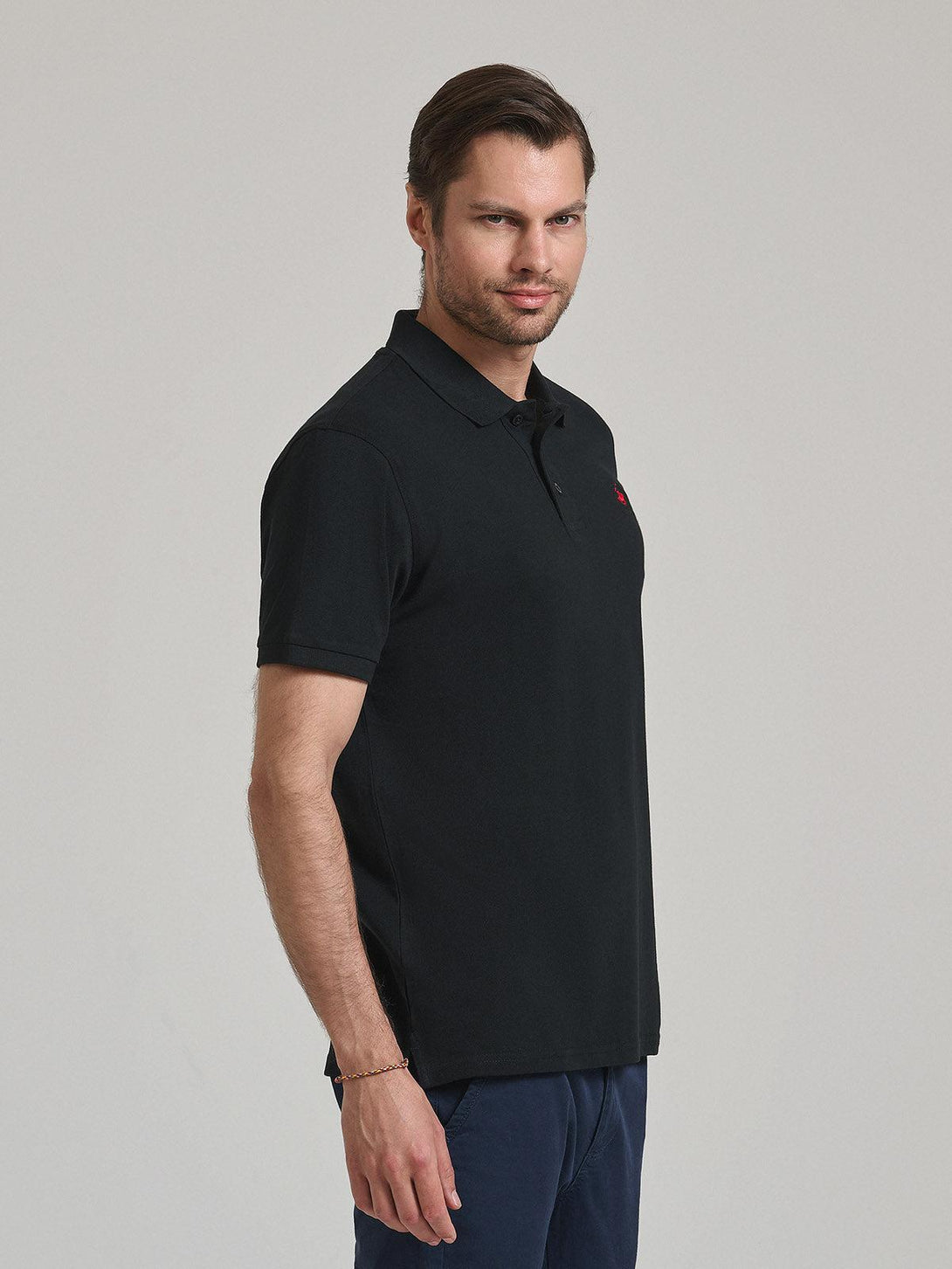 Beverly Hills Polo Club UK-POLO PONY POLO SHIRT BLACK