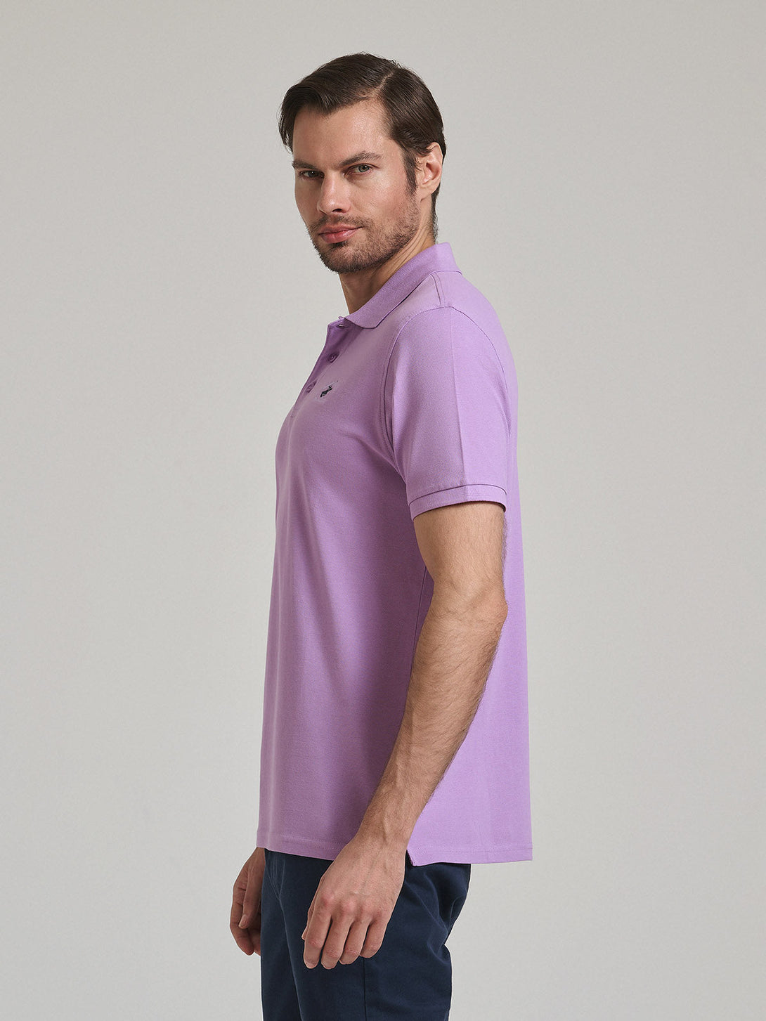 Beverly Hills Polo Club UK-POLO PONY POLO SHIRT LILAC