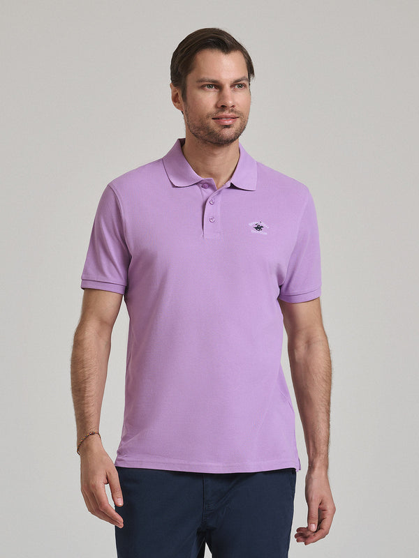 Beverly Hills Polo Club UK-POLO PONY POLO SHIRT LILAC