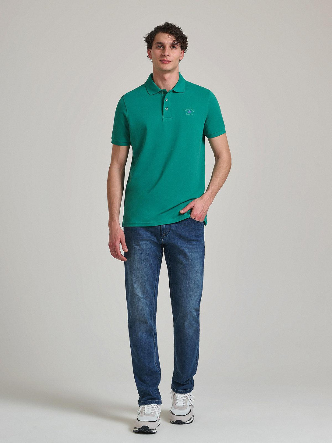 Beverly Hills Polo Club UK-POLO PONY POLO SHIRT SEA FOAM GREEN