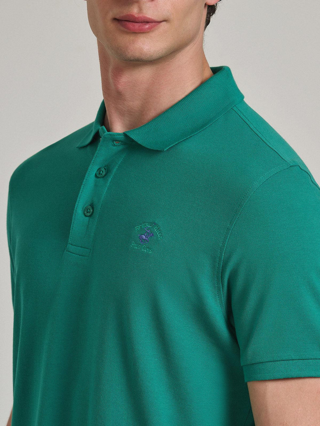 Beverly Hills Polo Club UK-POLO PONY POLO SHIRT SEA FOAM GREEN