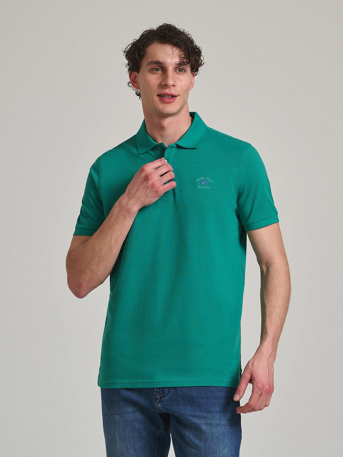 Beverly Hills Polo Club UK-POLO PONY POLO SHIRT SEA FOAM GREEN