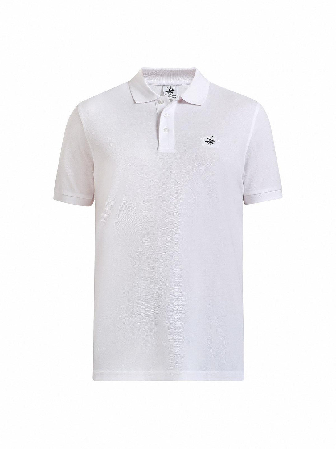 Beverly Hills Polo Club UK-POLO PONY POLO SHIRT WHITE