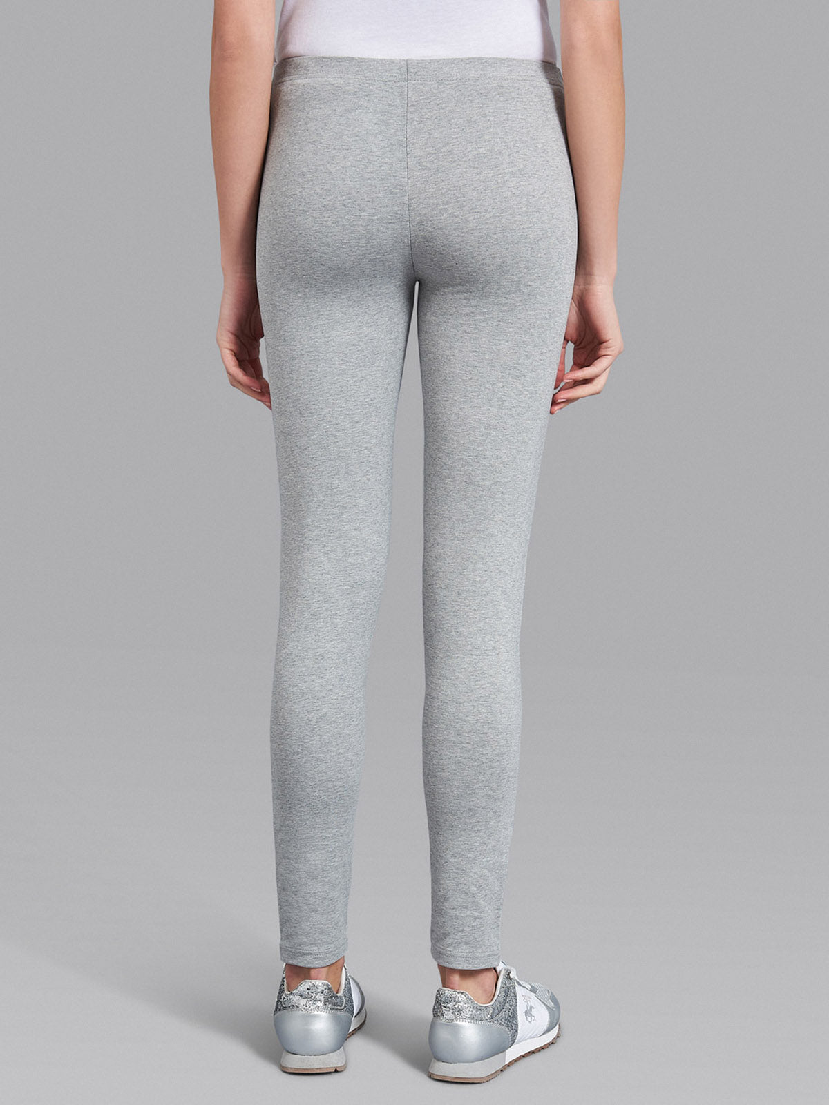 POLO PONY SEAMED LEGGINGS HEATHER GREY BEVERLY HILLS POLO CLUB