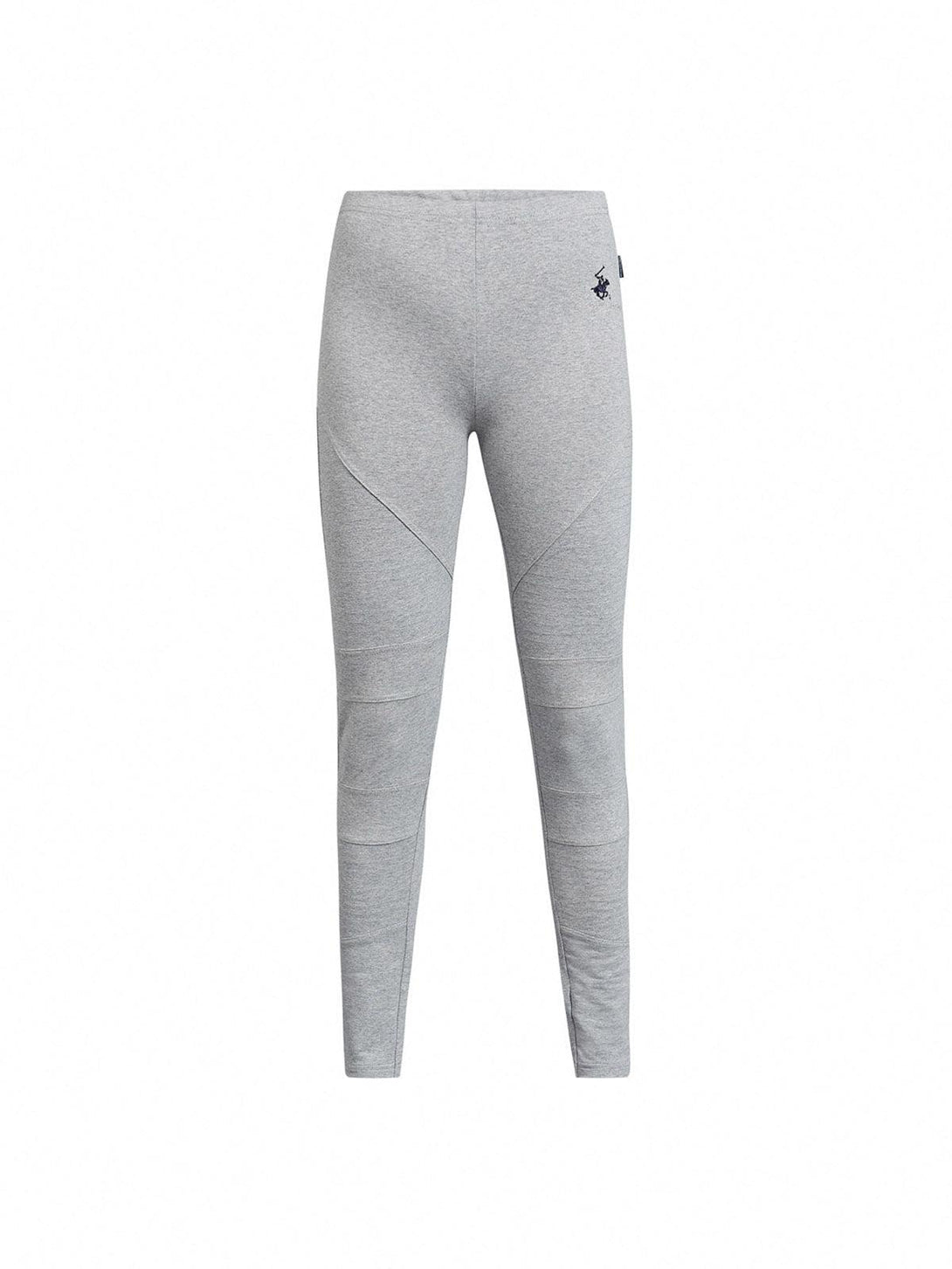 Beverly Hills Polo Club UK-POLO PONY SEAMED LEGGINGS HEATHER GREY