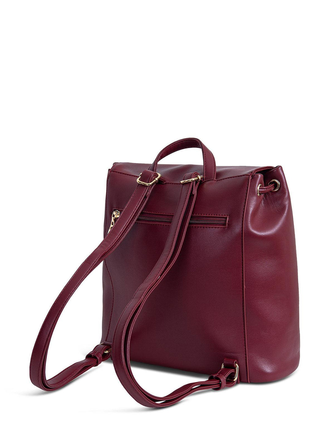 Beverly Hills Polo Club UK-POLO PONY SQUARE CUT BACKPACK BORDEAUX