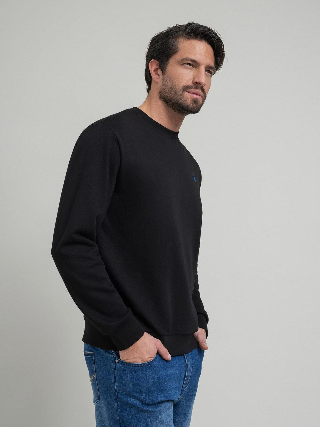 Beverly Hills Polo Club UK-POLO PONY SWEATSHIRT BLACK