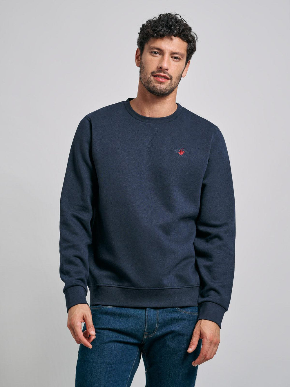 POLO PONY SWEATSHIRT NAVY – BEVERLY HILLS POLO CLUB
