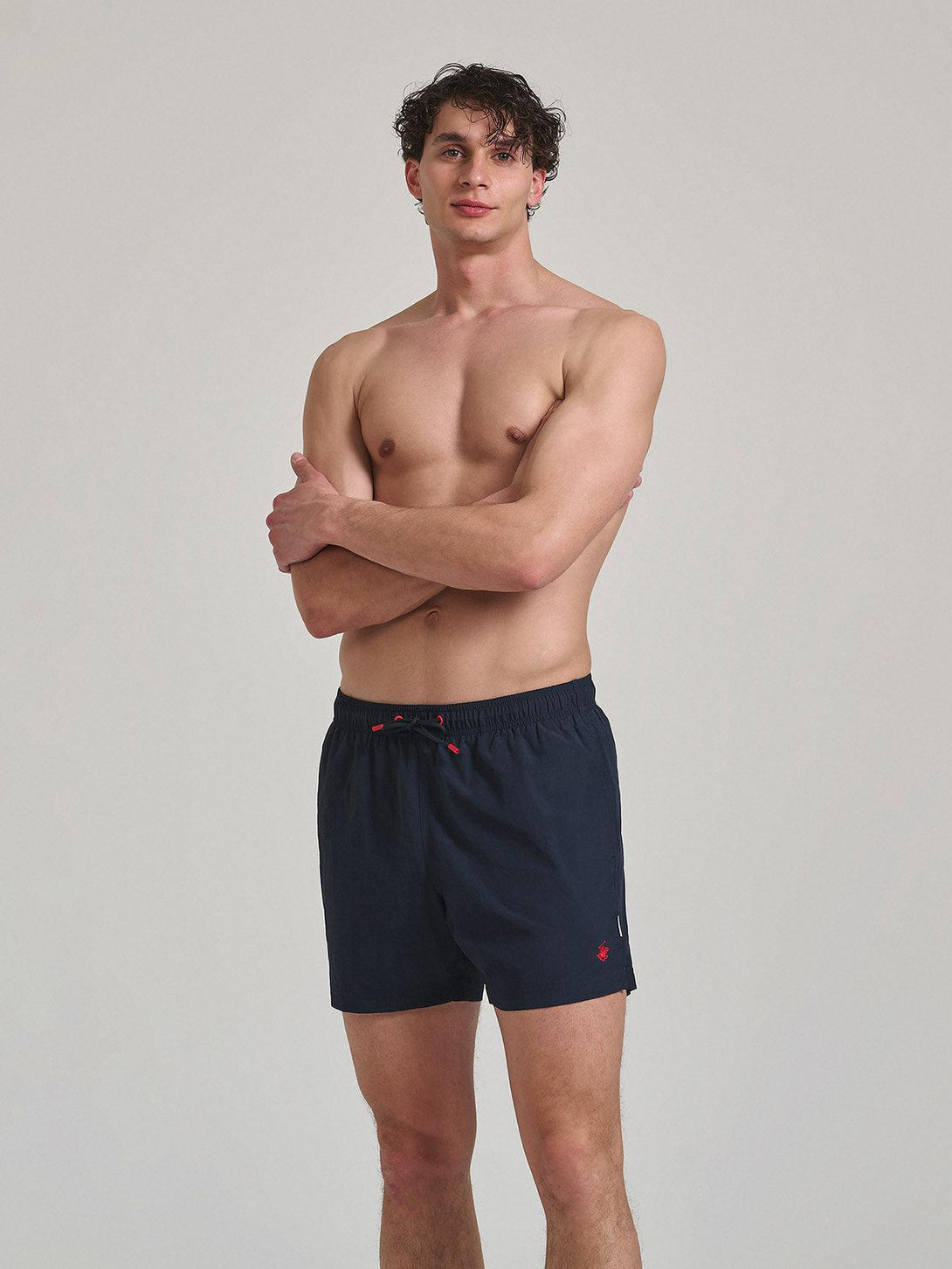 Beverly Hills Polo Club UK-POLO PONY SWIM SHORTS NAVY