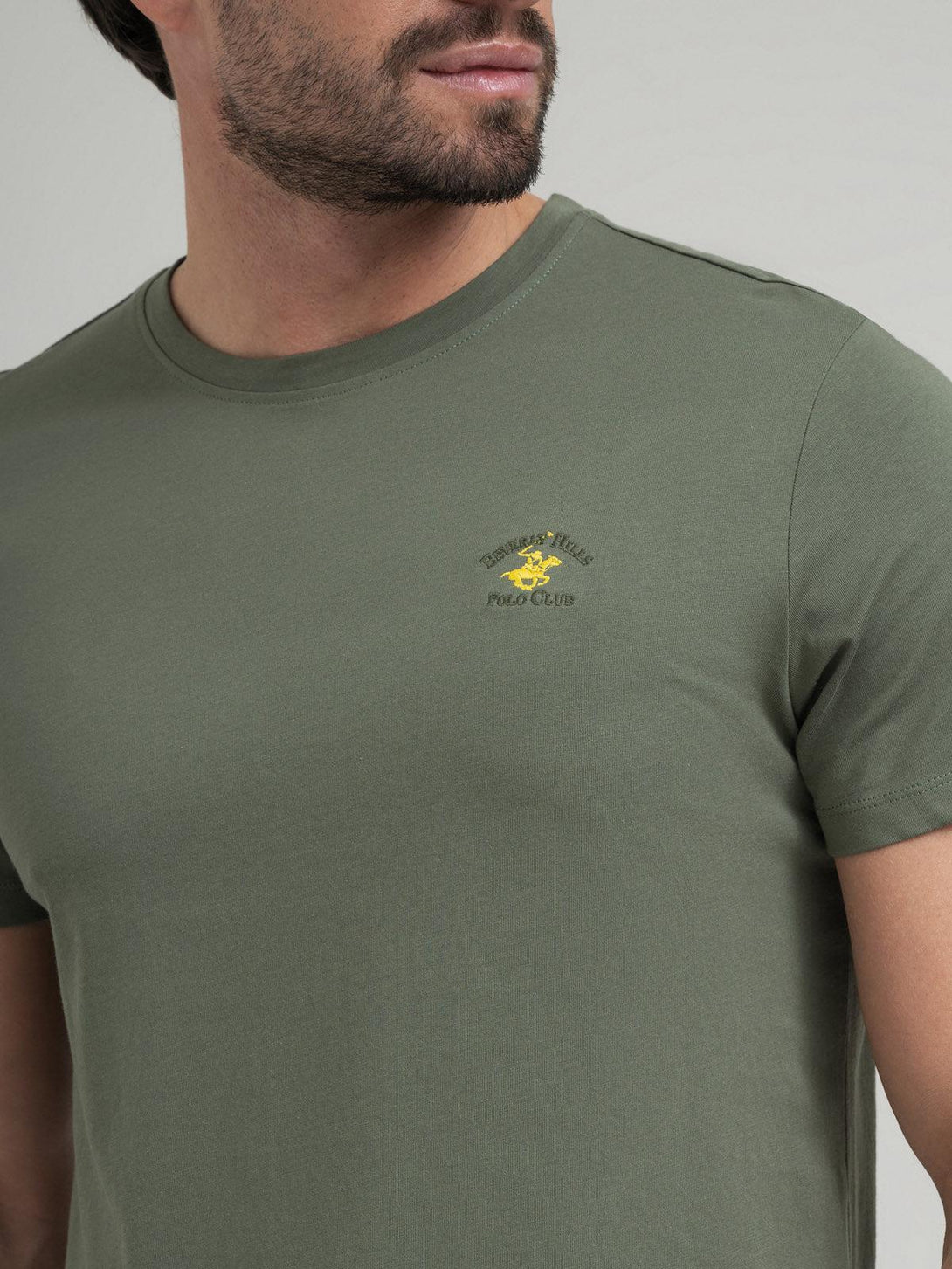 Beverly Hills Polo Club UK-POLO PONY T-SHIRT ARMY GREEN