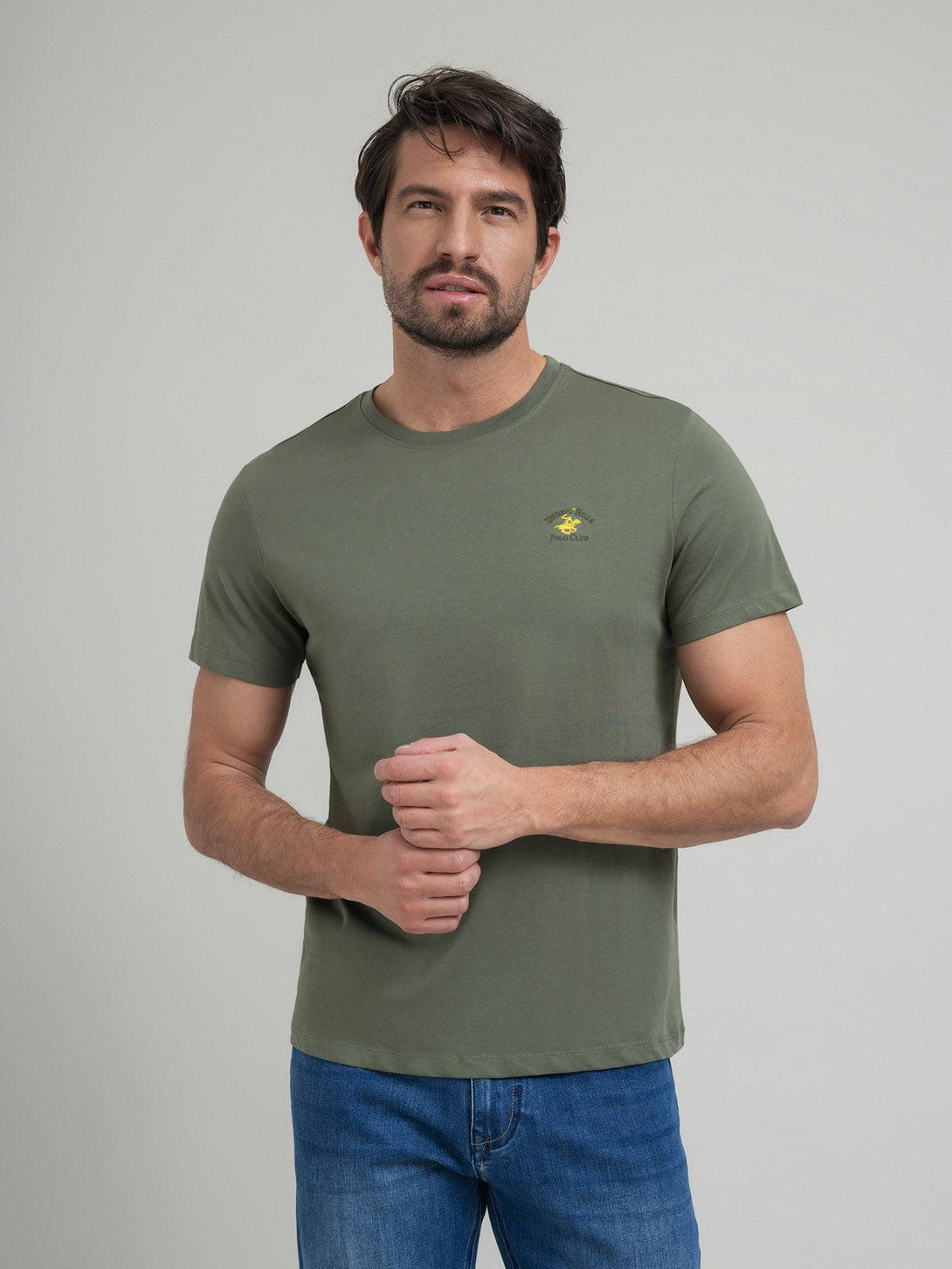 Beverly Hills Polo Club UK-POLO PONY T-SHIRT ARMY GREEN