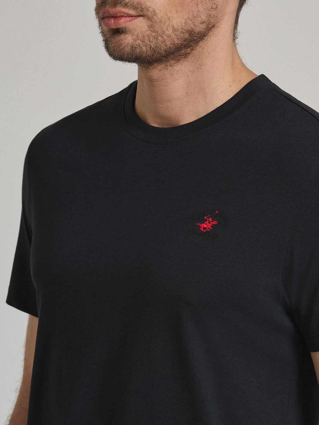 Beverly Hills Polo Club UK-POLO PONY T-SHIRT BLACK