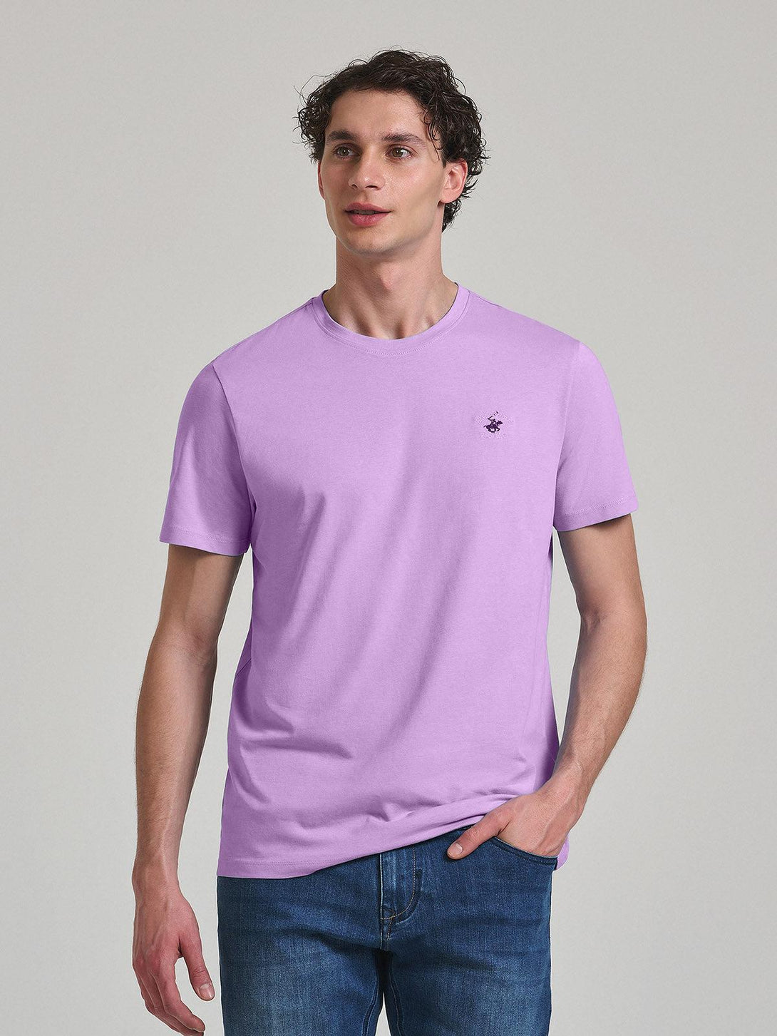 Beverly Hills Polo Club UK-POLO PONY T-SHIRT LILAC