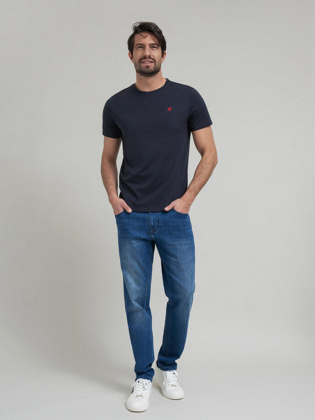 Beverly Hills Polo Club UK-POLO PONY T-SHIRT NAVY