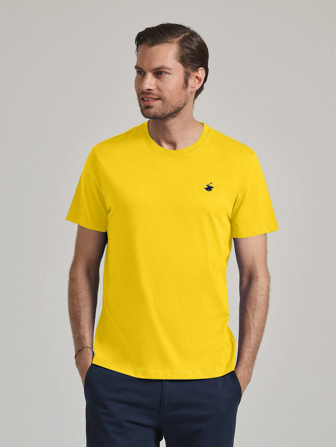 Beverly Hills Polo Club UK-POLO PONY T-SHIRT YELLOW