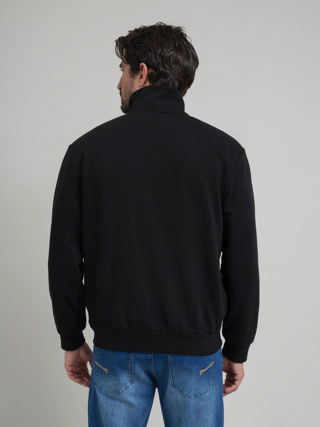 Beverly Hills Polo Club UK-POLO PONY ZIP SWEAT BLACK