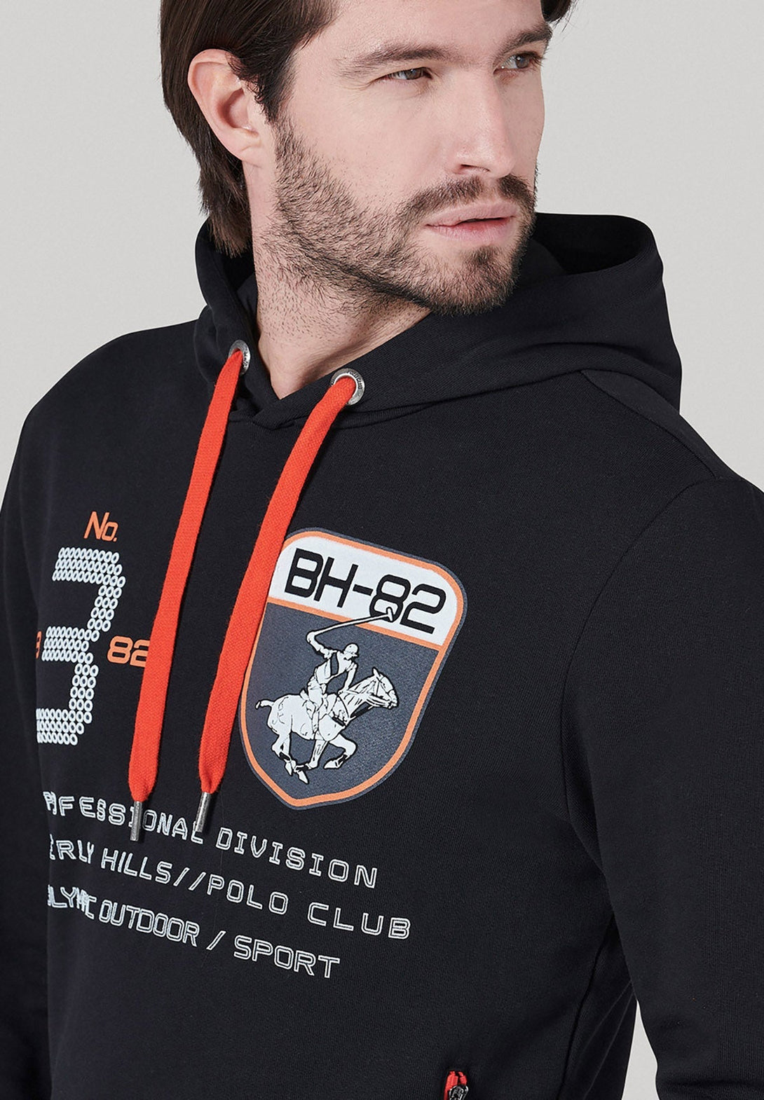 Beverly Hills Polo Club UK-PROFESSIONAL DIVISION HOODIE BLACK