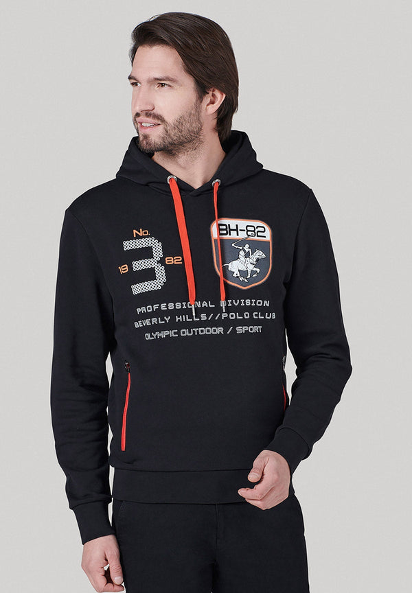 Beverly Hills Polo Club UK-PROFESSIONAL DIVISION HOODIE BLACK