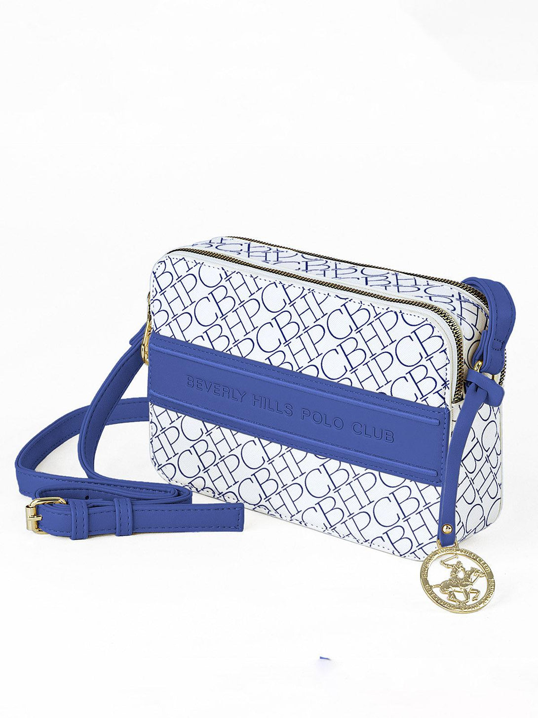 Beverly Hills Polo Club UK-REPEAT SHOULDER BAG BLUE