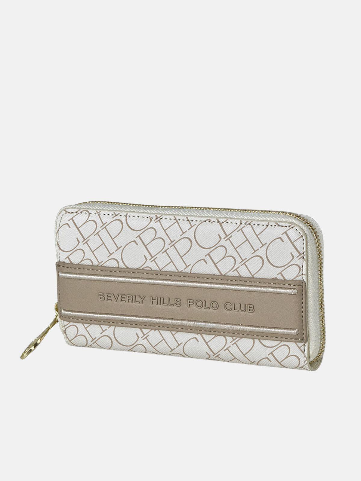 REPEAT ZIP PURSE BEIGE – BEVERLY HILLS POLO CLUB