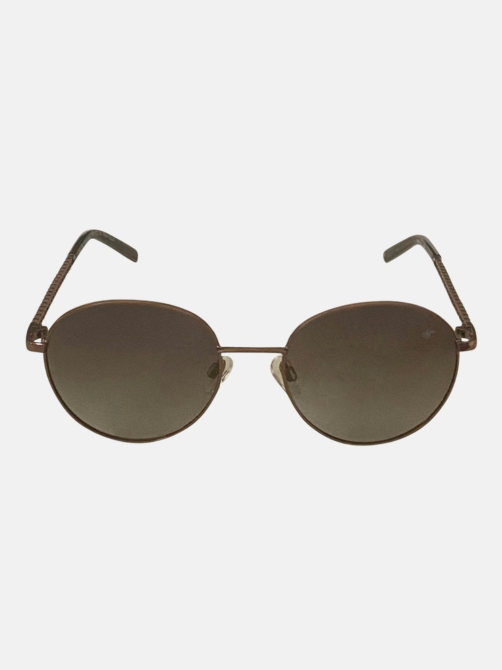 ROUNDED CHAINLINK POLARISED SUNGLASSES BROWN GRADIENT CLAY – BEVERLY HILLS  POLO CLUB