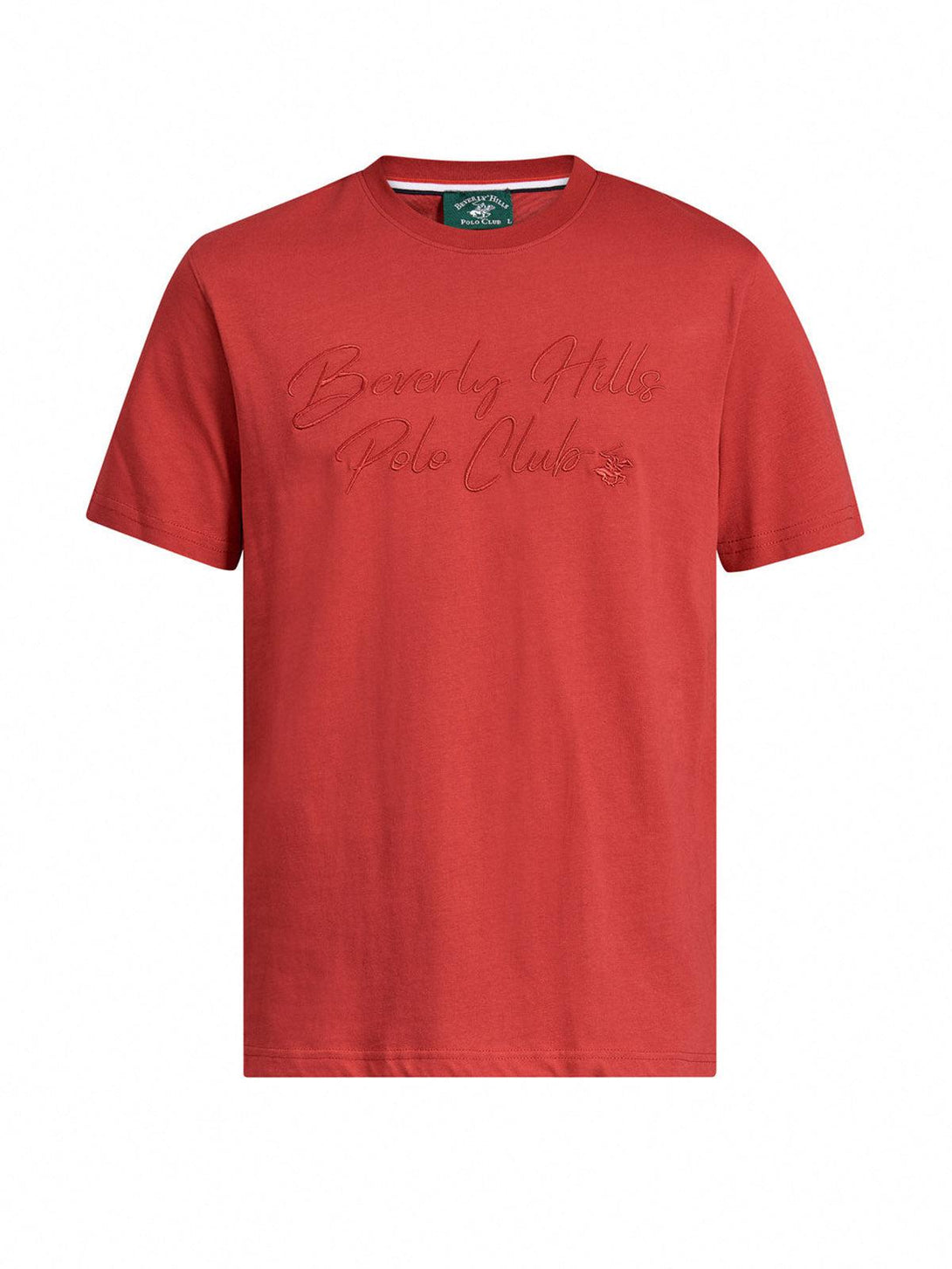 Beverly Hills Polo Club UK-SCRIPT SIGNATURE T-SHIRT AA RED