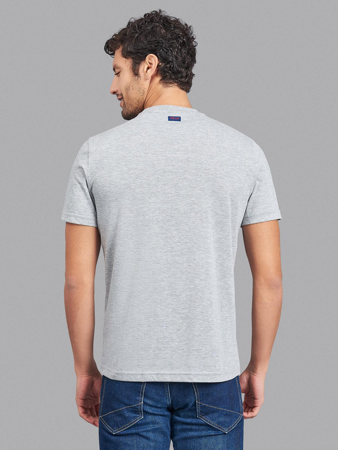 Beverly Hills Polo Club UK-SCRIPT SIGNATURE T-SHIRT HEATHER GREY