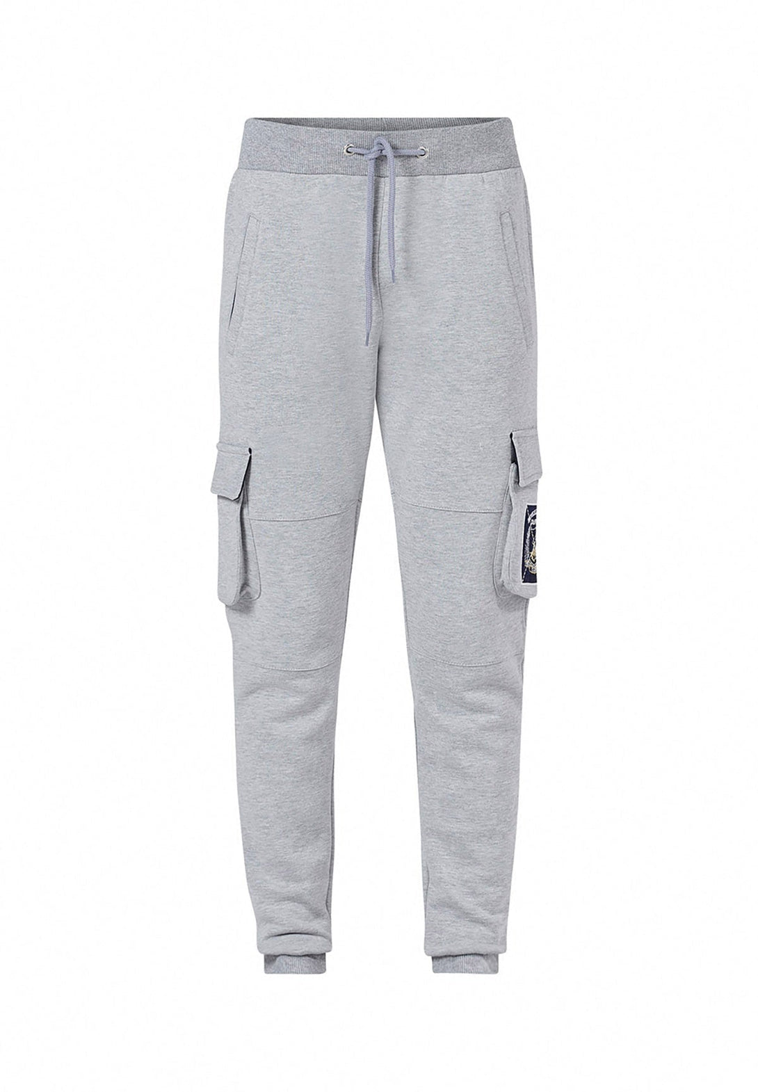 Beverly Hills Polo Club UK-SEAMED COMBAT POCKET JOGGERS GREY MELANGE