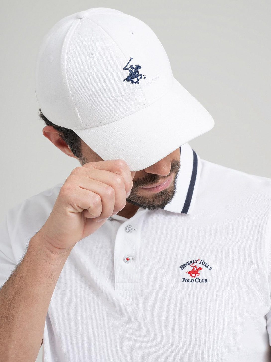 Beverly Hills Polo Club UK-SIGNATURE BASEBALL CAP WHITE