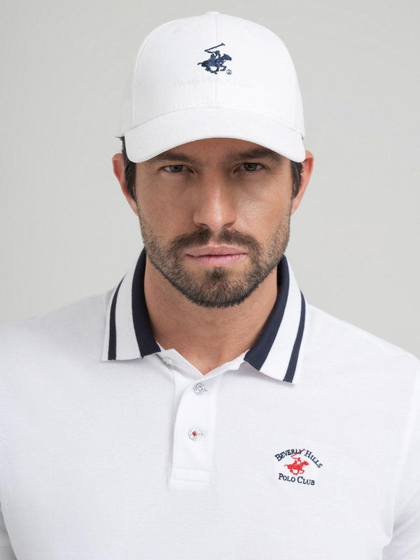 Beverly Hills Polo Club UK-SIGNATURE BASEBALL CAP WHITE