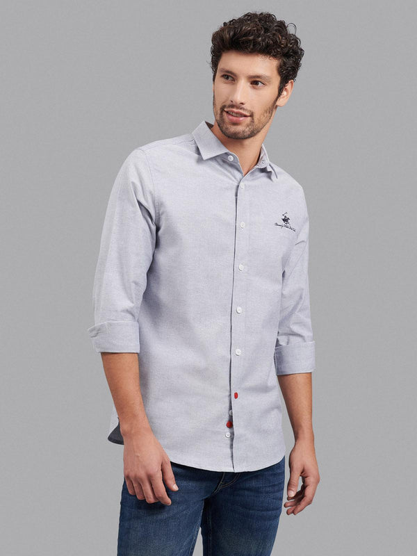 Beverly Hills Polo Club UK-SIGNATURE FORMAL SHIRT TRUE NAVY